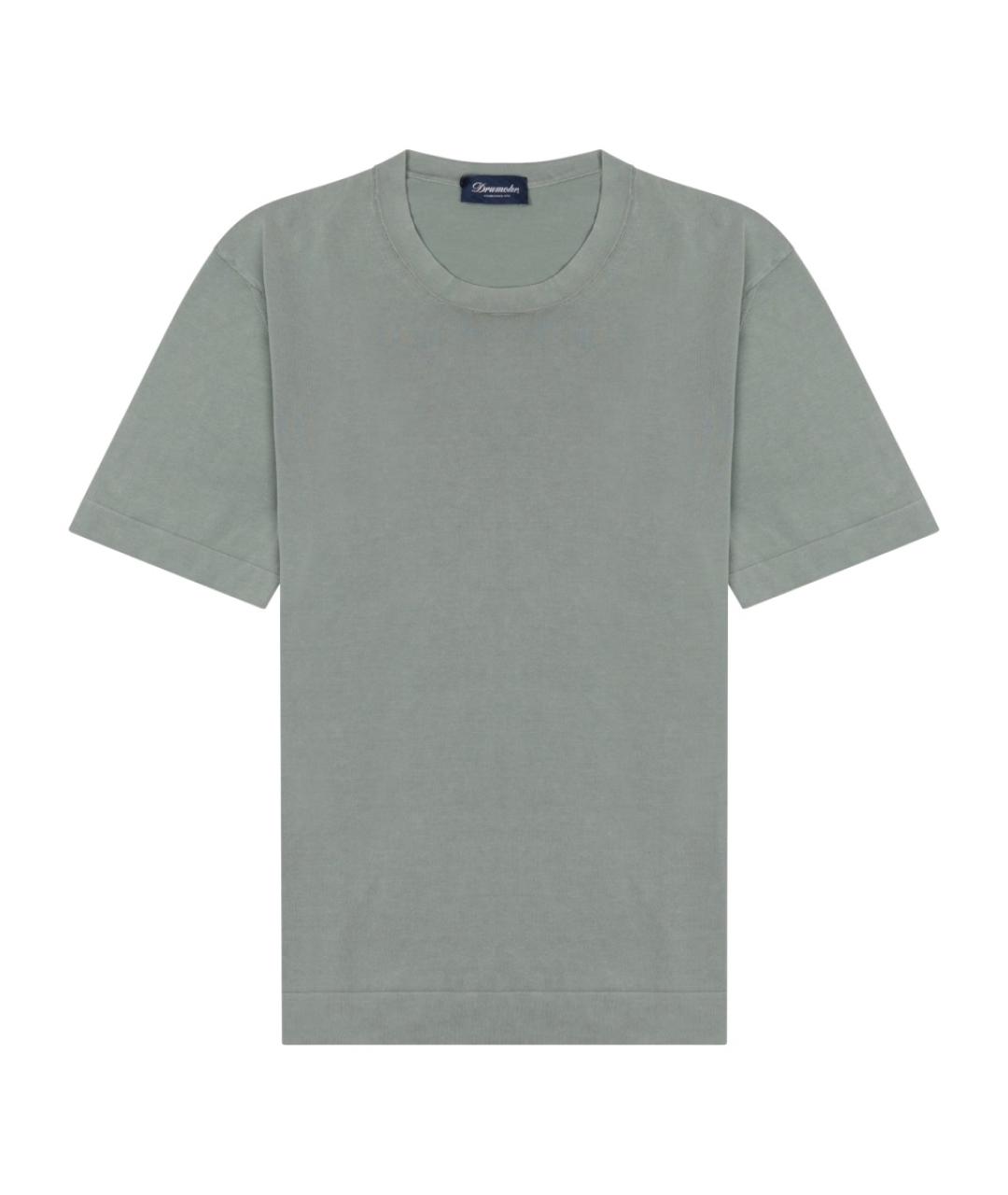 Drumohr Серая хлопковая футболка, фото 1