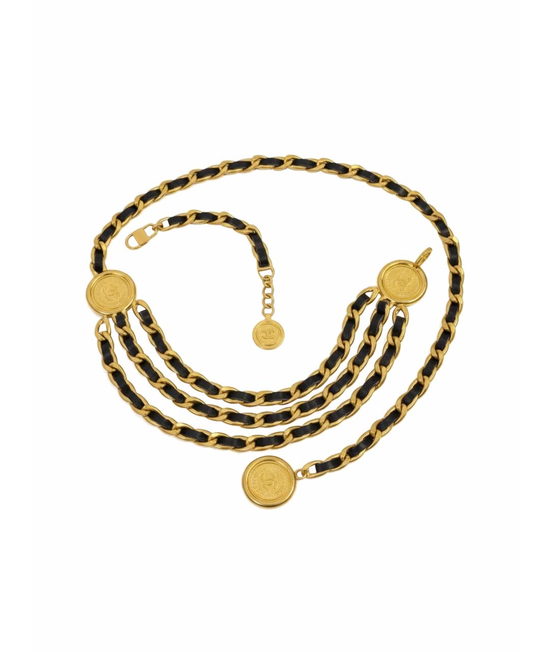 CHANEL Черный кожаный ремень, фото 1