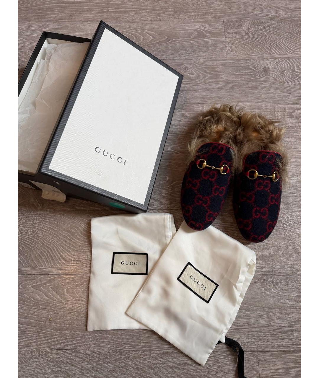 GUCCI Мульти кожаные мюли, фото 4