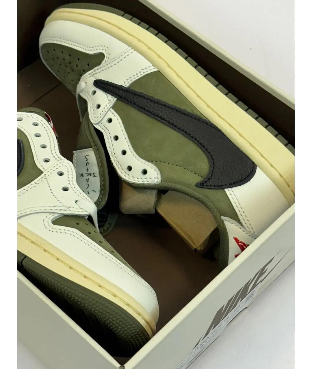 JORDAN Зеленые низкие кроссовки / кеды, фото 3