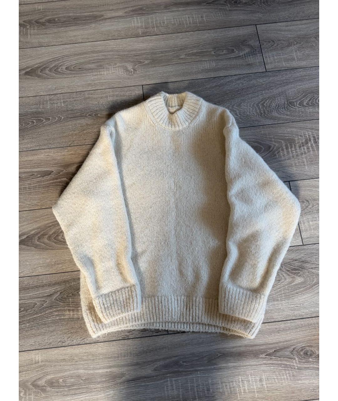 JACQUEMUS Белый шерстяной джемпер / свитер, фото 8