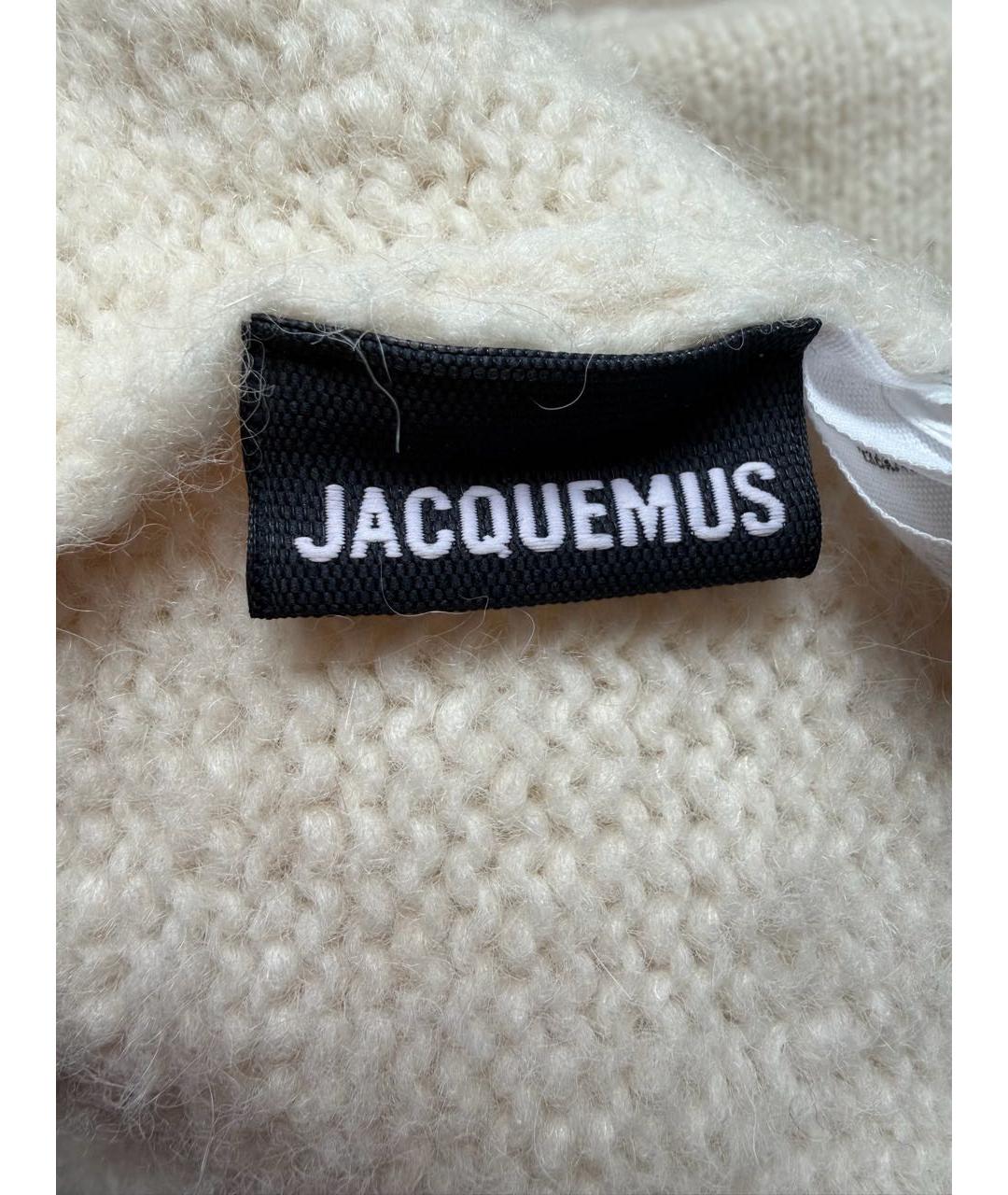 JACQUEMUS Белый шерстяной джемпер / свитер, фото 3