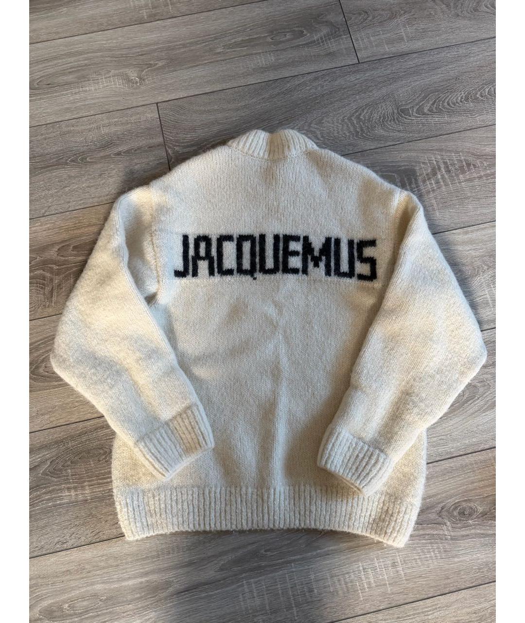 JACQUEMUS Белый шерстяной джемпер / свитер, фото 2