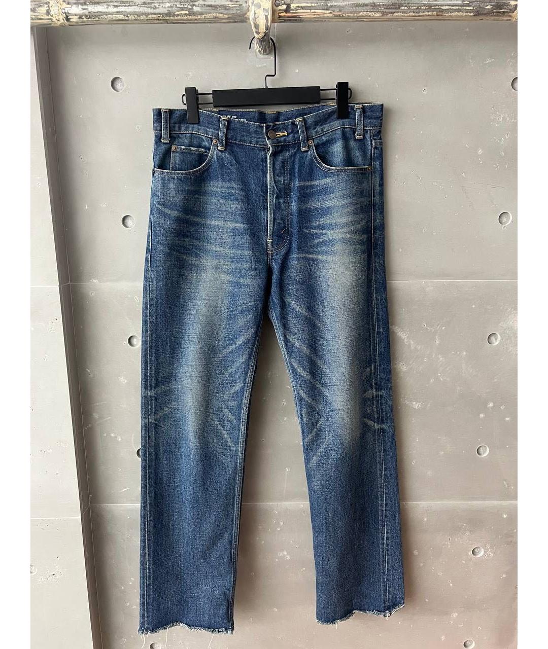 CELINE Синие прямые джинсы, фото 3