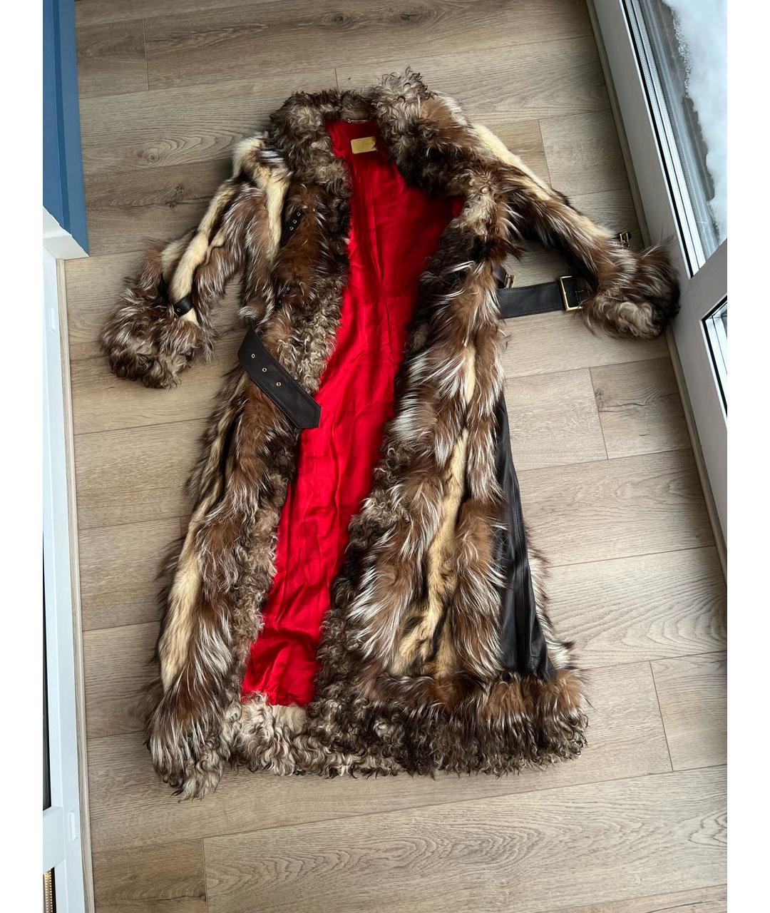DOLCE&GABBANA Коричневая меховая шуба, фото 7