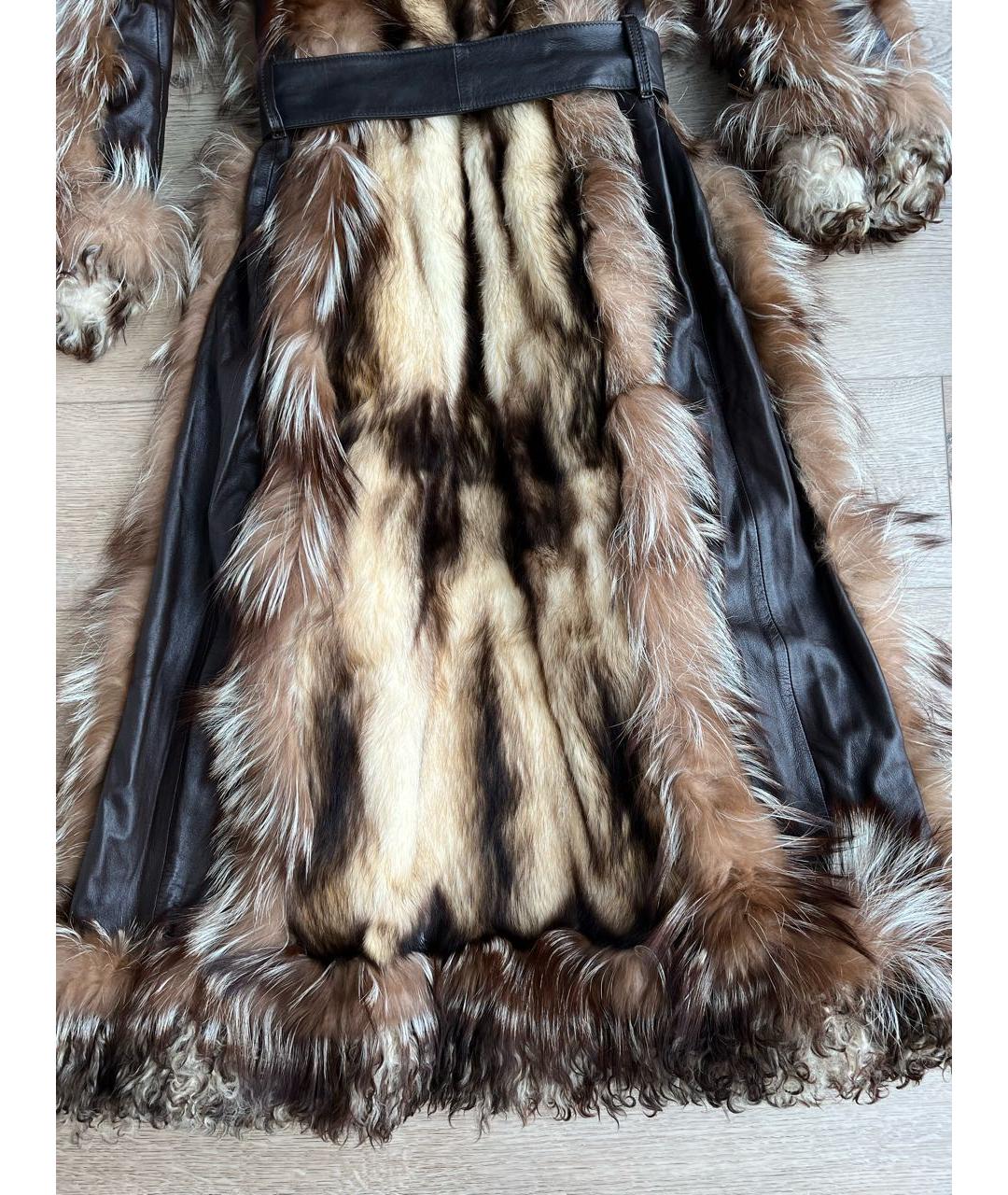 DOLCE&GABBANA Коричневая меховая шуба, фото 4