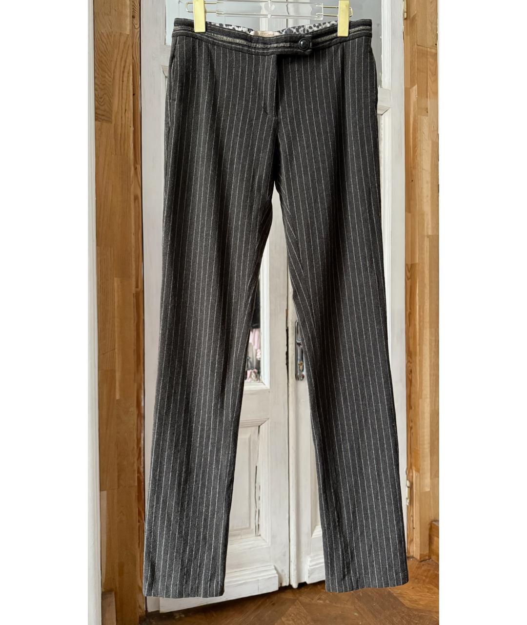 ROBERTO CAVALLI Серый шерстяной костюм с брюками, фото 2