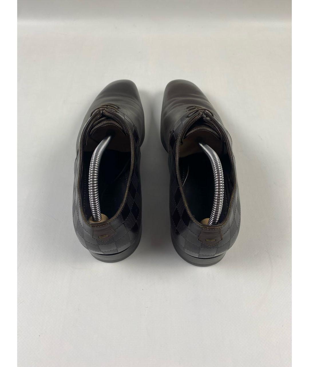 LOUIS VUITTON Коричневые кожаные туфли, фото 3