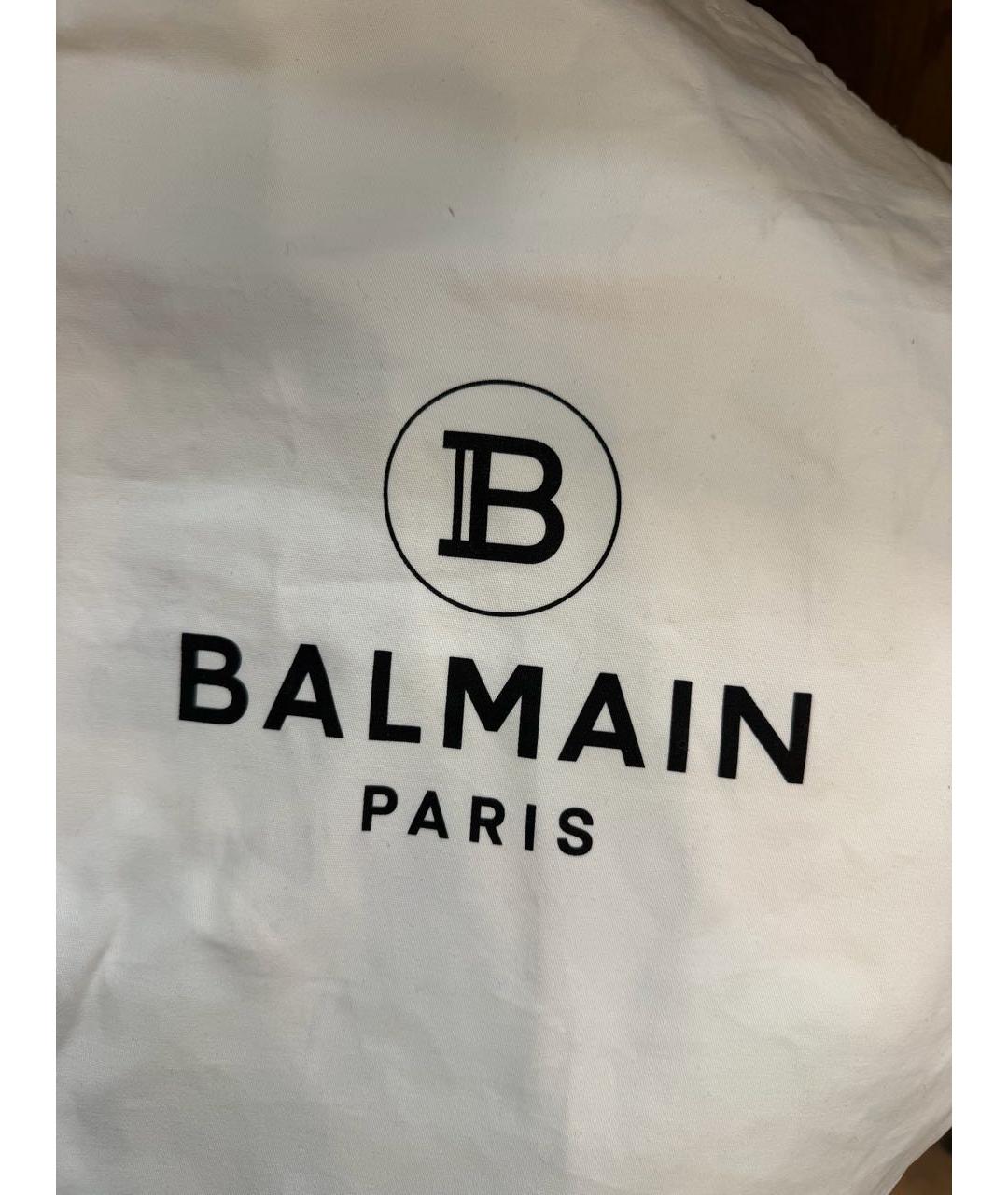 BALMAIN Черная кожаная сумка тоут, фото 8