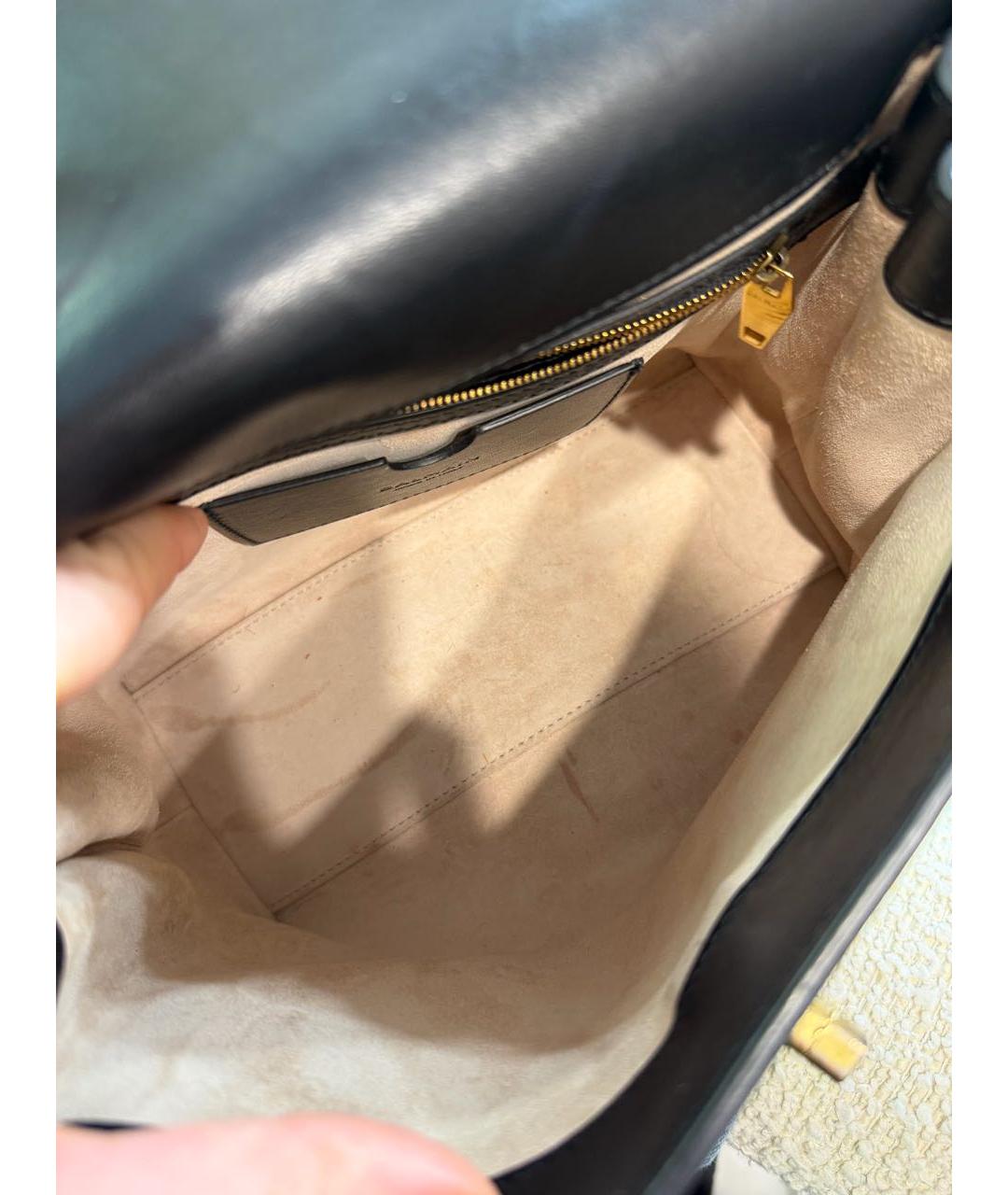 BALMAIN Черная кожаная сумка тоут, фото 4