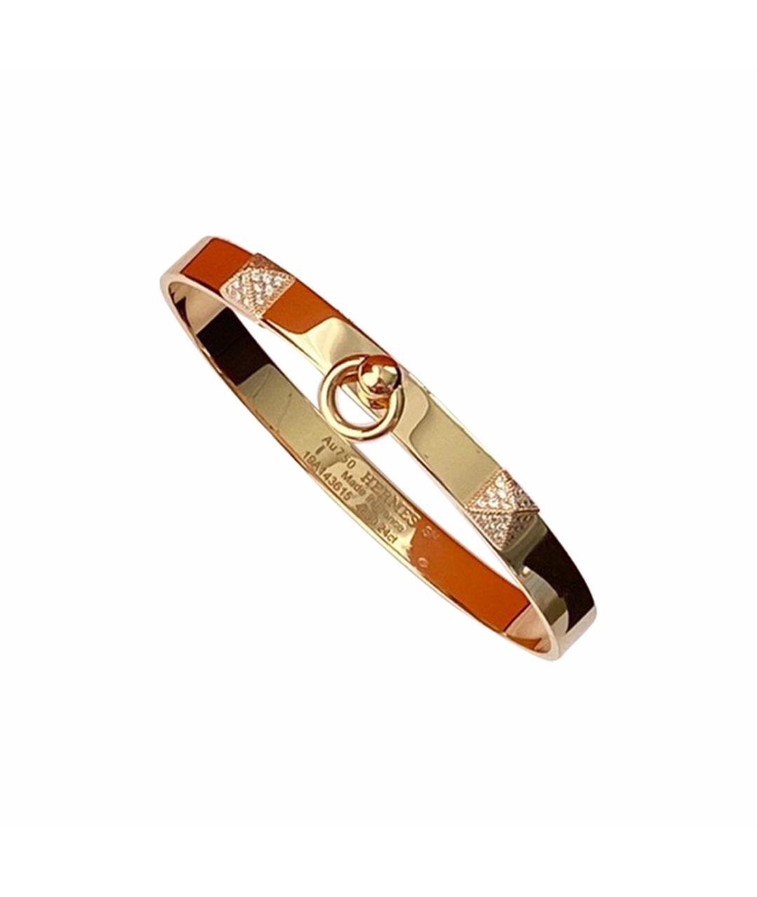HERMES Золотой браслет из розового золота, фото 1