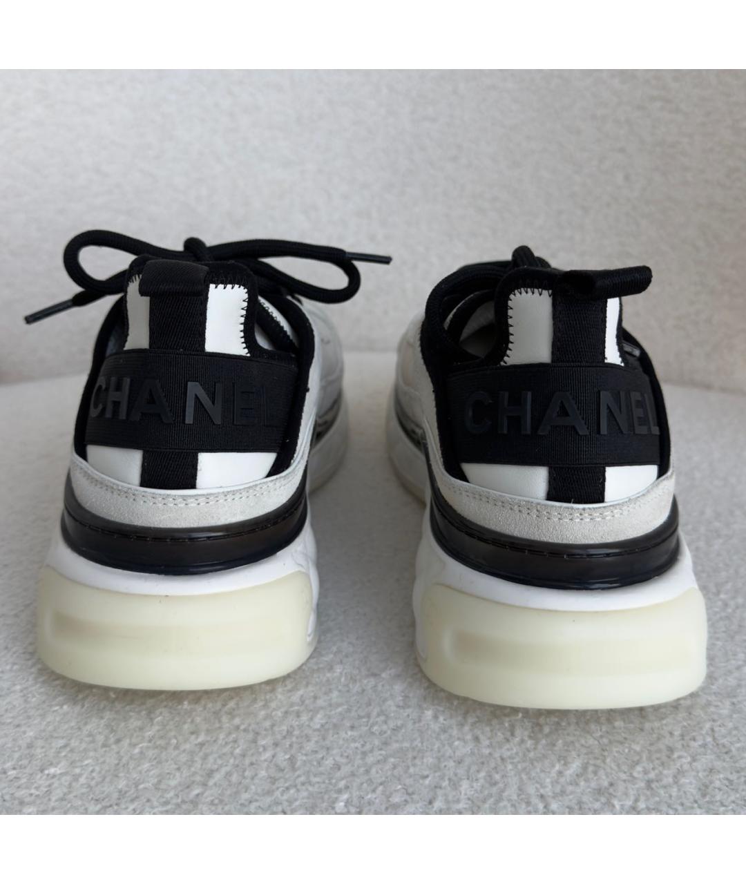 CHANEL Серые замшевые кроссовки, фото 4