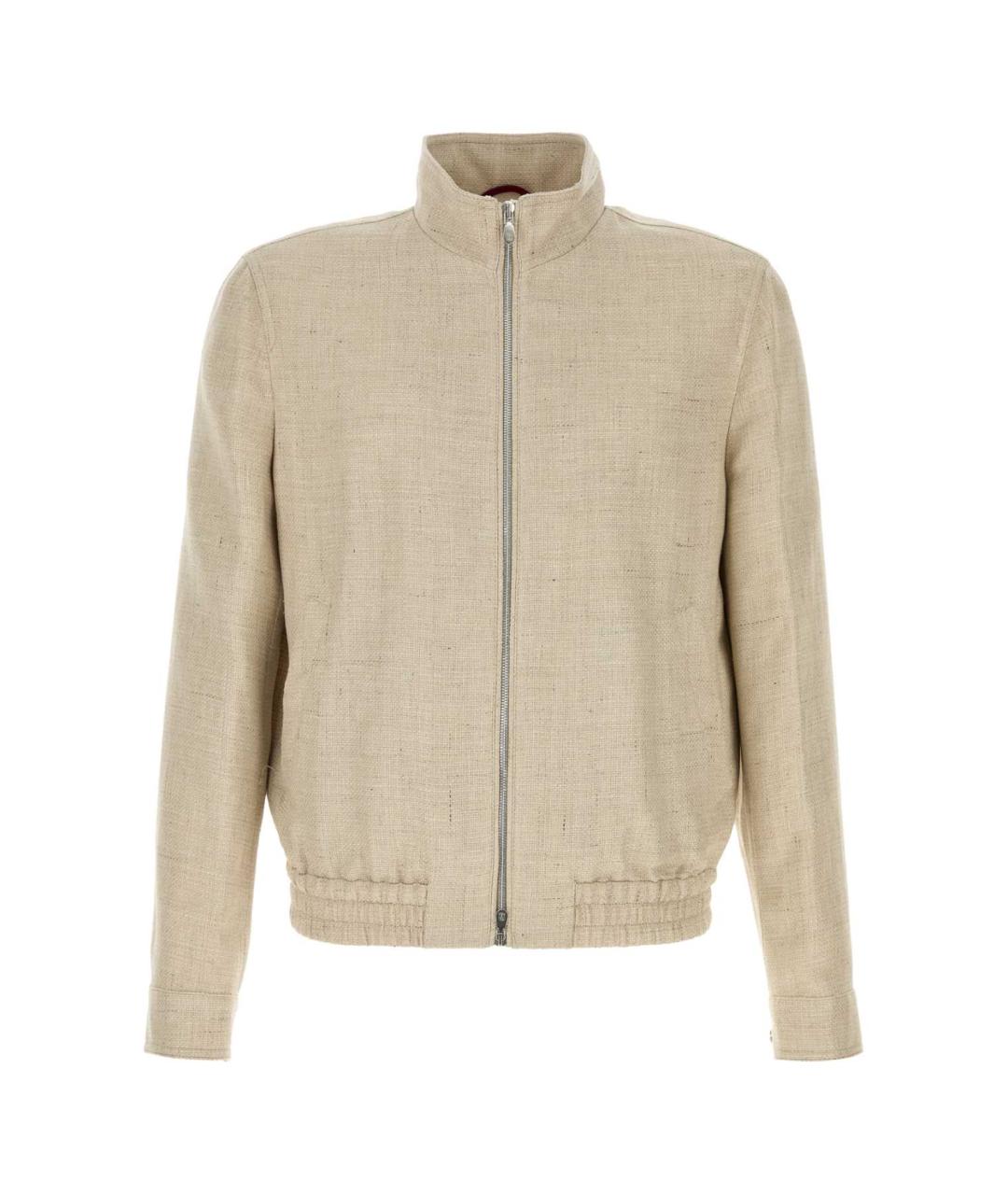 BRUNELLO CUCINELLI Бежевая шелковая куртка, фото 1