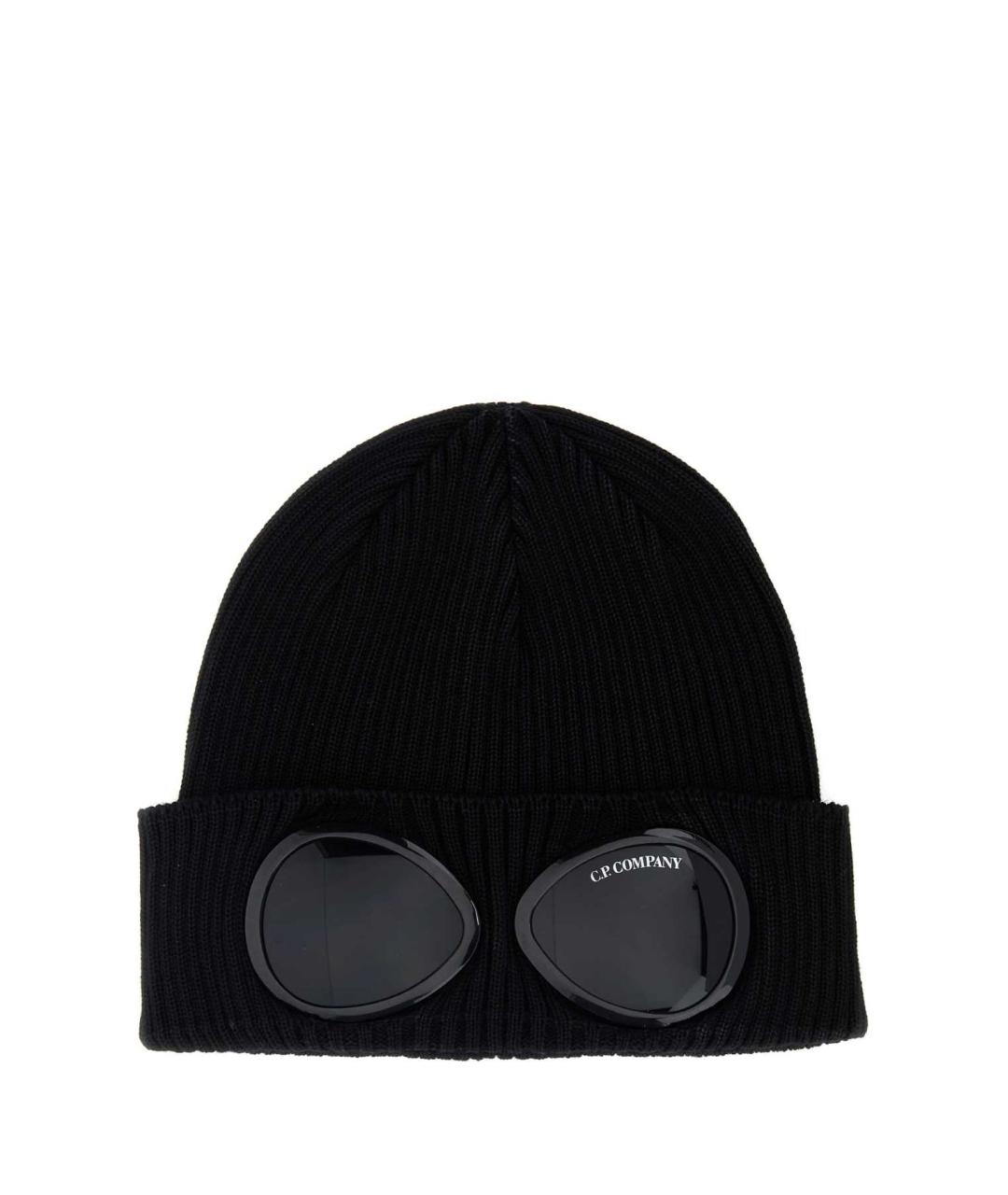 CP COMPANY Черная хлопковая шапка, фото 1