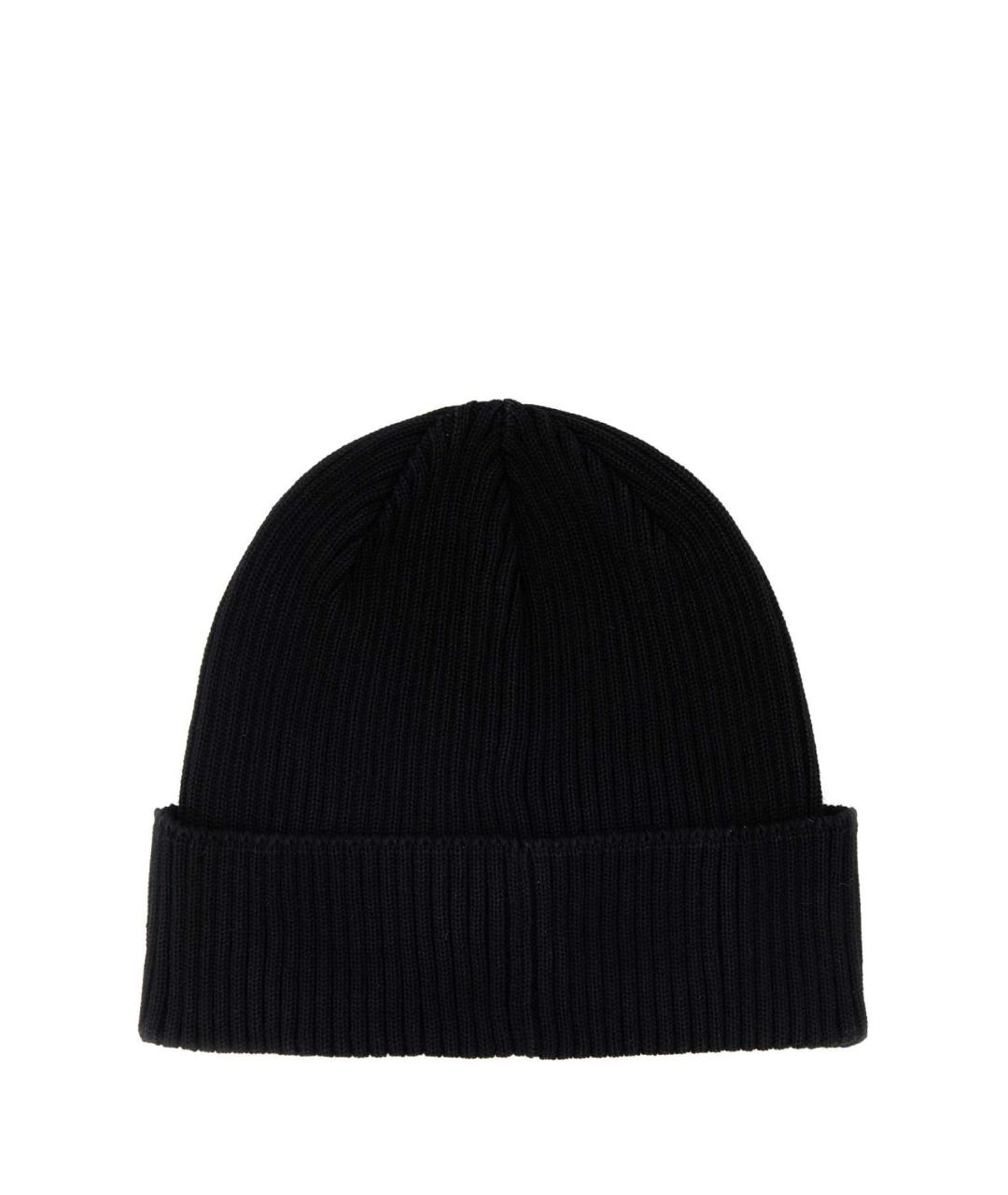 CP COMPANY Черная хлопковая шапка, фото 2