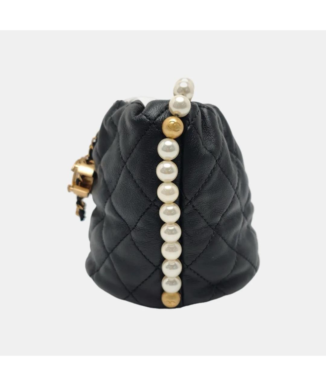 CHANEL Черная кожаная сумка через плечо, фото 2