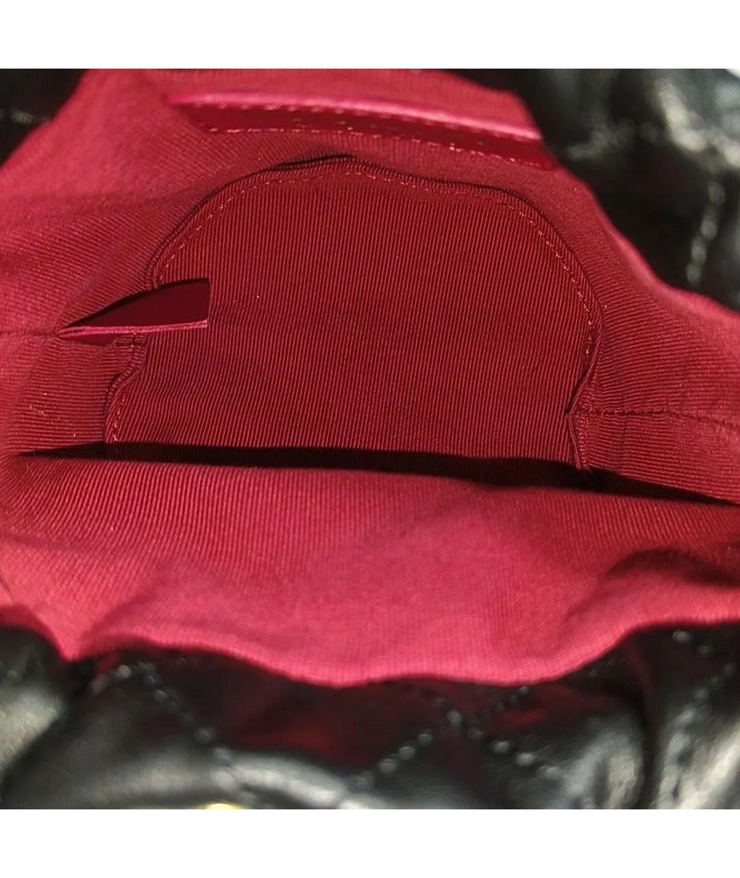 CHANEL Черная кожаная сумка через плечо, фото 6