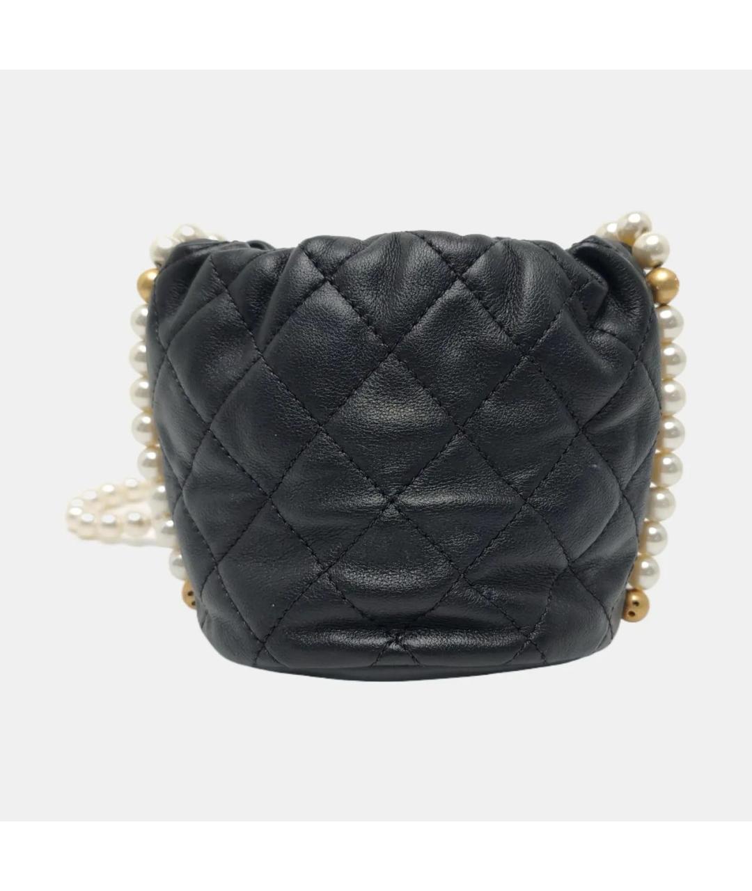 CHANEL Черная кожаная сумка через плечо, фото 4