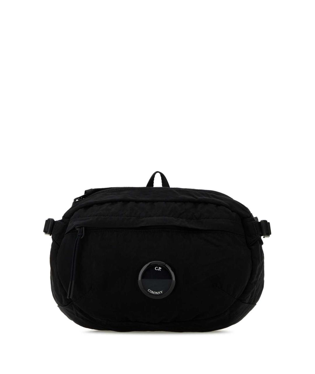 CP COMPANY Черная тканевая поясная сумка, фото 1