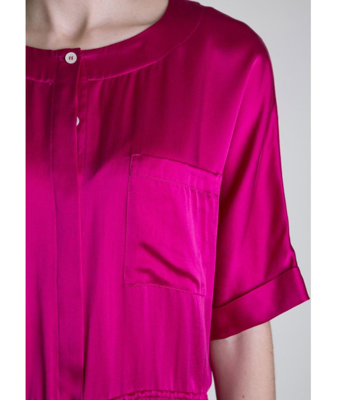 PIERRE BALMAIN Бордовое шелковое платье, фото 4