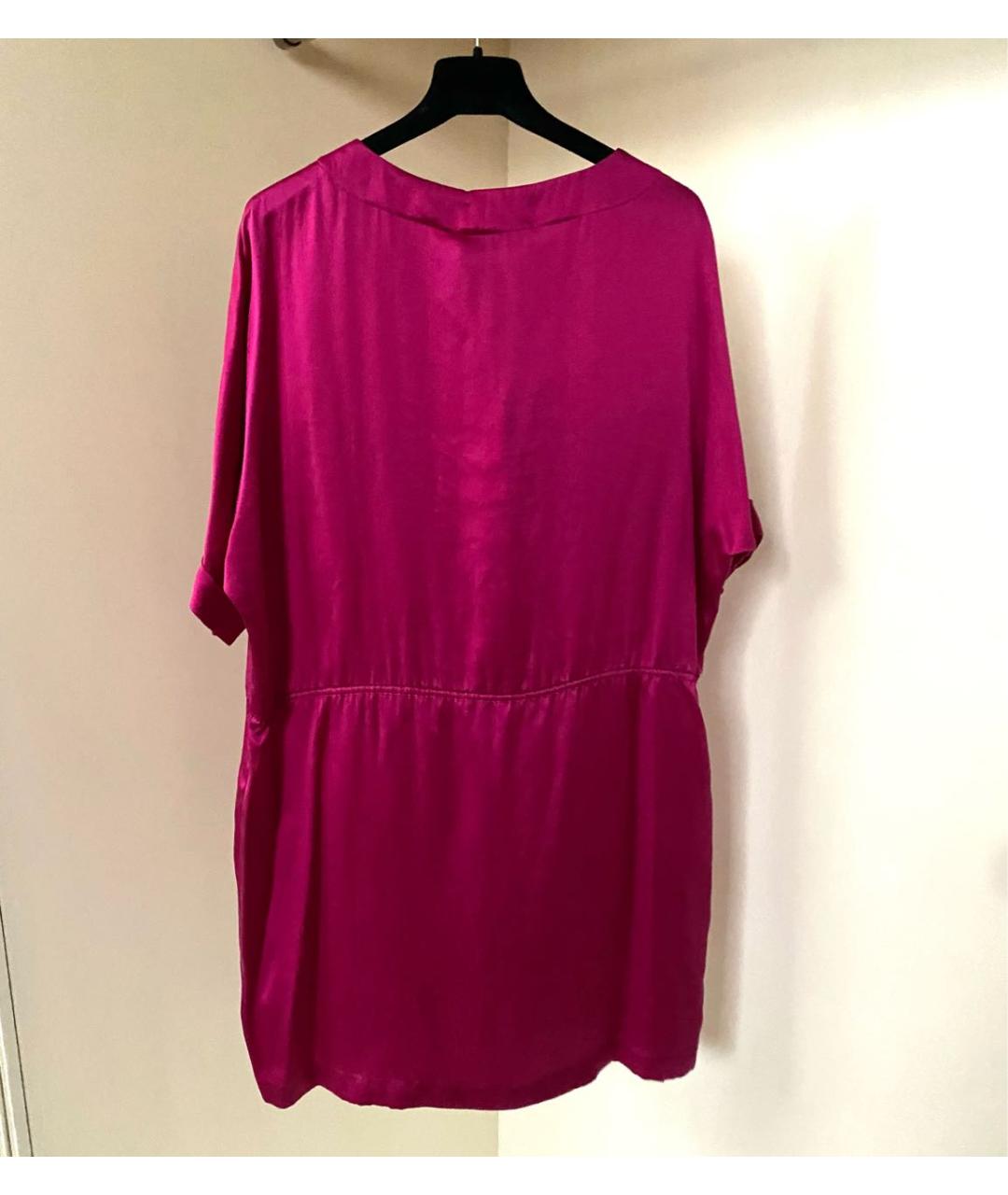 PIERRE BALMAIN Бордовое шелковое платье, фото 6