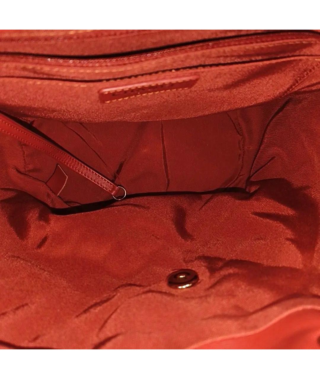 CHANEL Красный кожаный рюкзак, фото 6