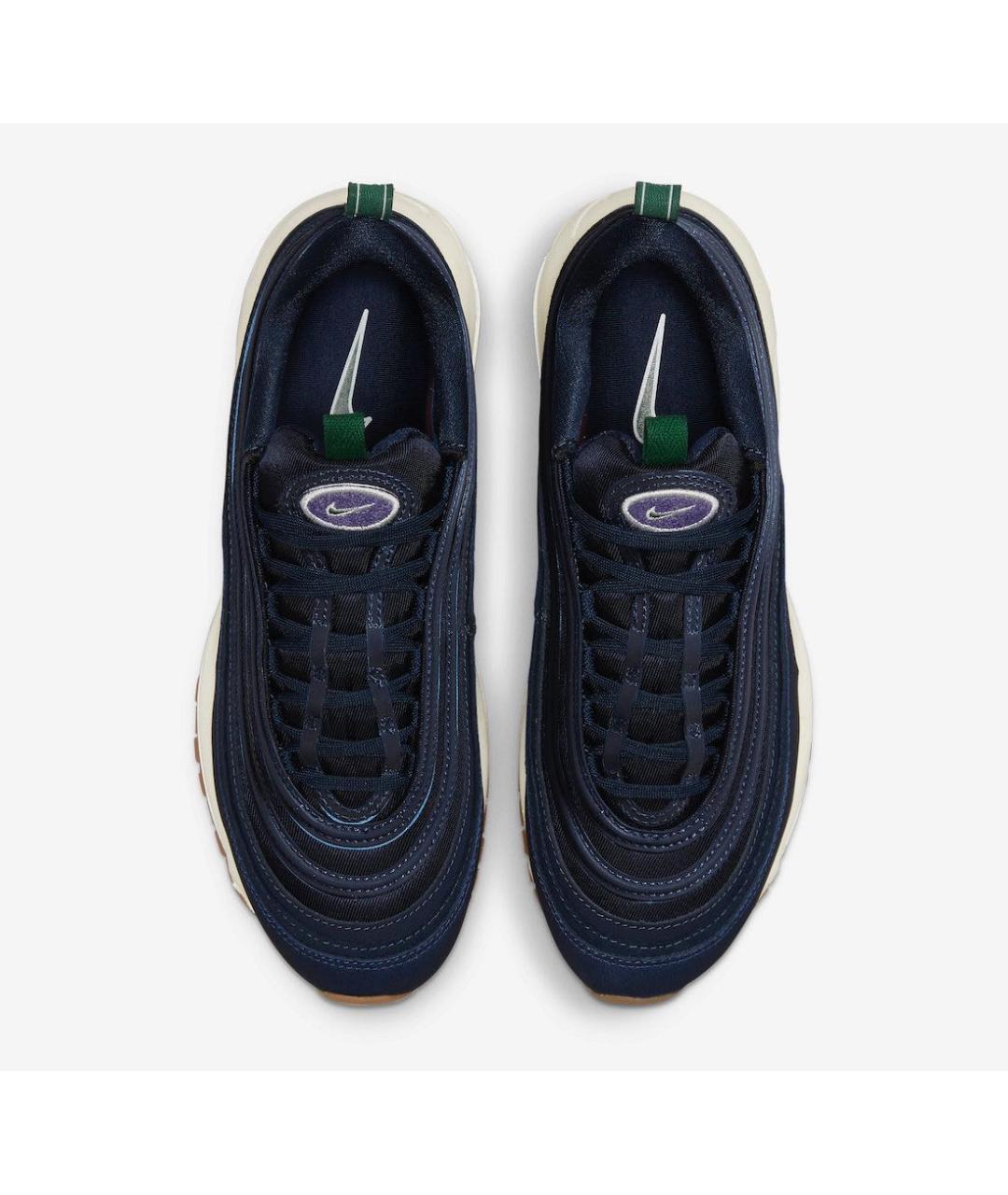 NIKE Темно-синие текстильные низкие кроссовки / кеды, фото 3