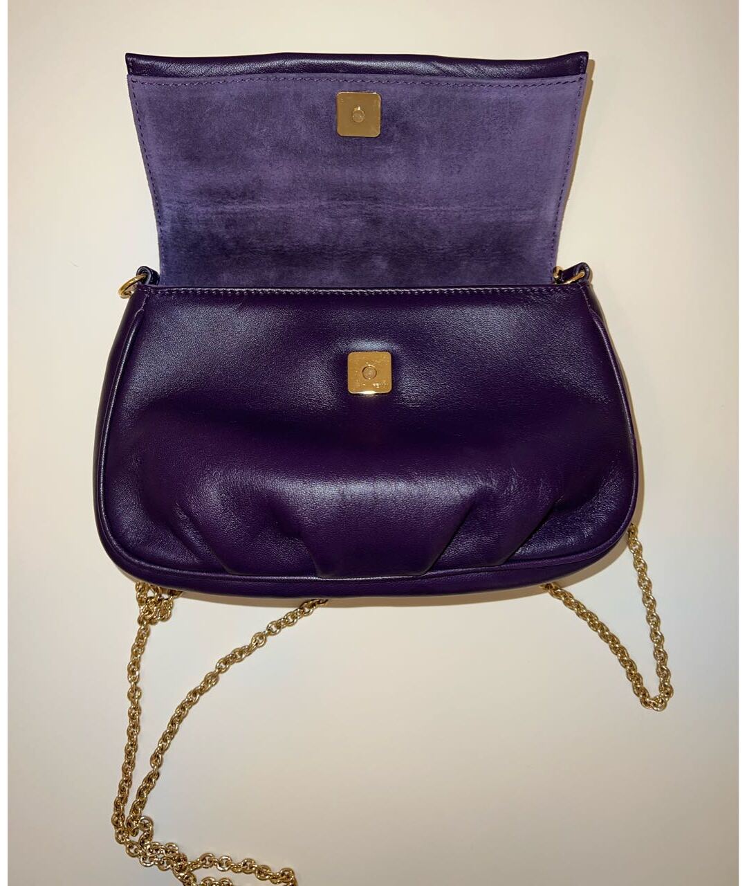 FENDI Фиолетовая кожаная сумка тоут, фото 4