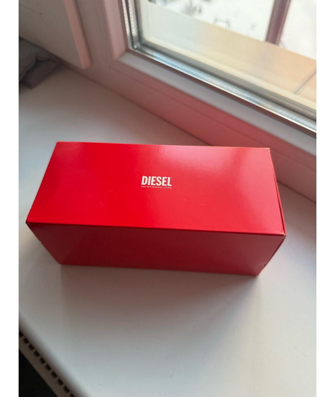 DIESEL Черные пластиковые солнцезащитные очки, фото 4