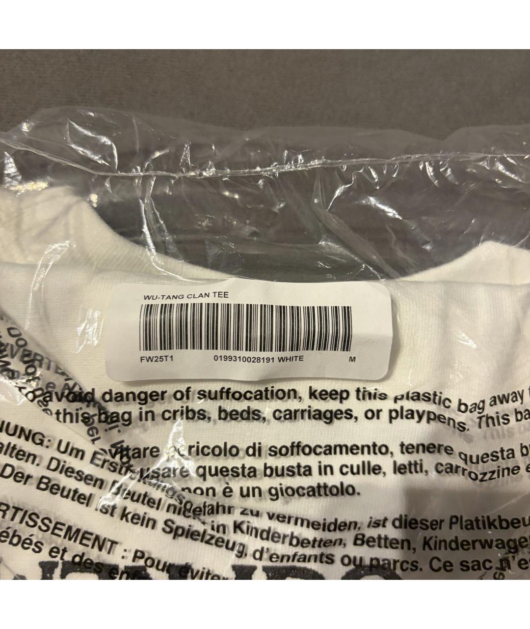 SUPREME Белая хлопковая футболка, фото 6