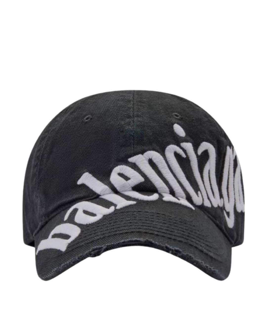 BALENCIAGA Серая хлопковая кепка, фото 1