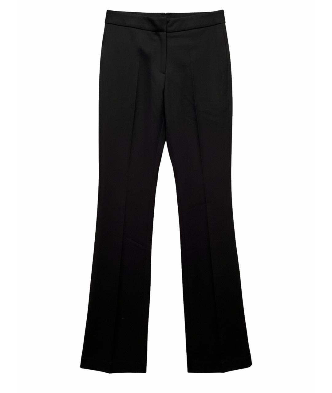 VALENTINO Черные хлопковые прямые брюки, фото 1