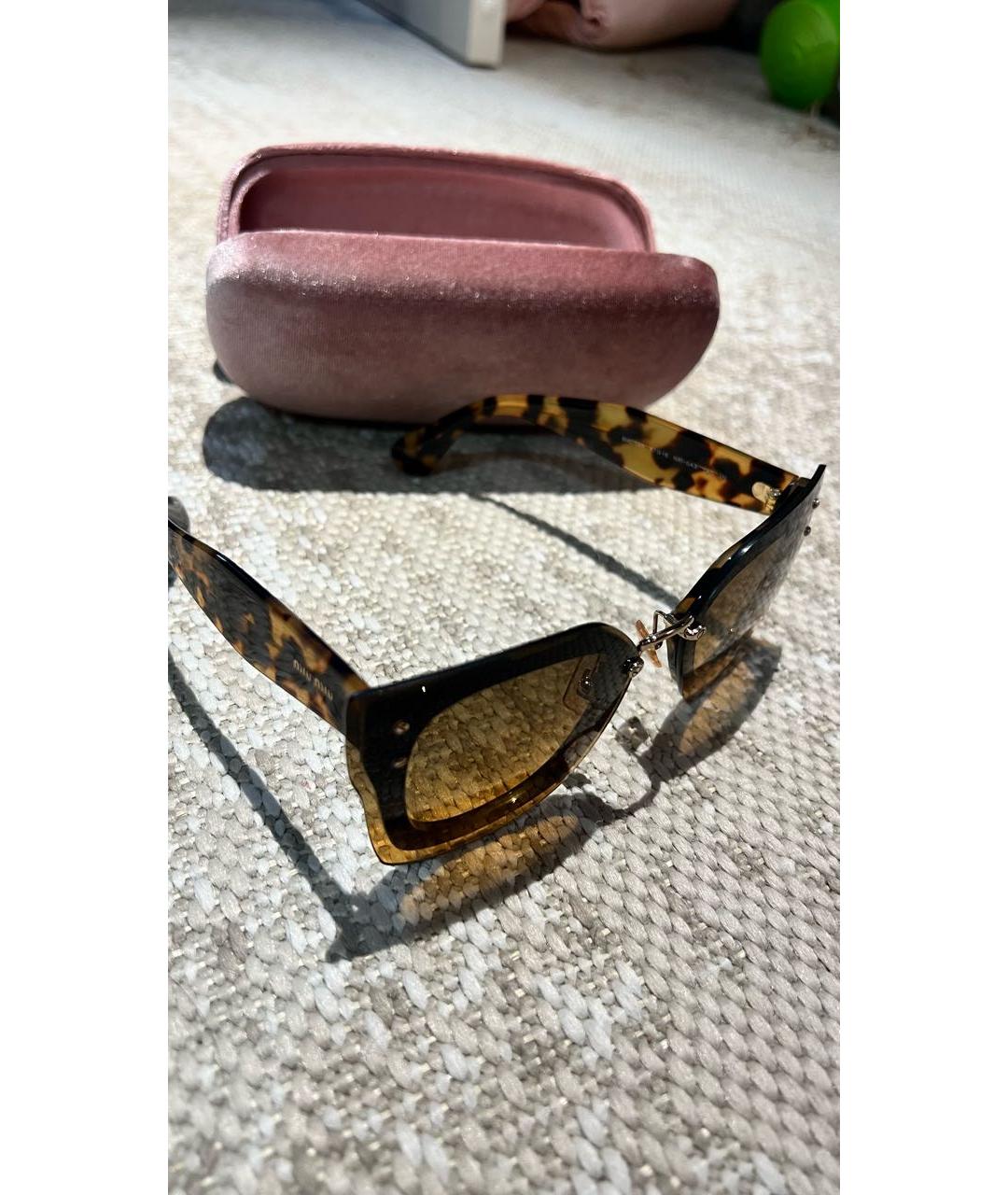 MIU MIU Мульти пластиковые солнцезащитные очки, фото 2