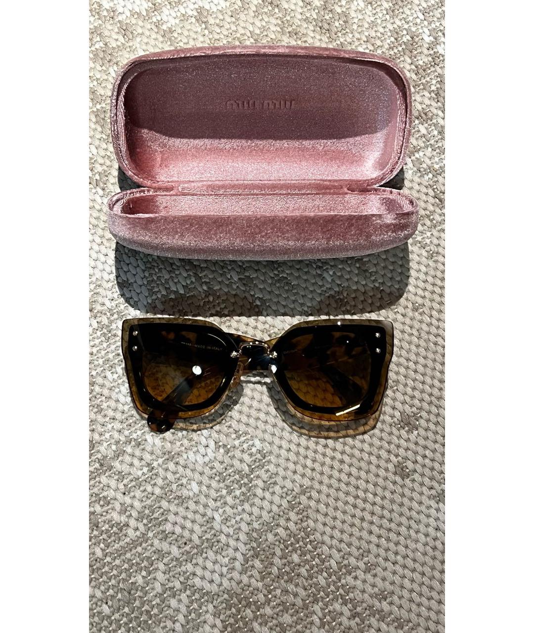 MIU MIU Мульти пластиковые солнцезащитные очки, фото 5