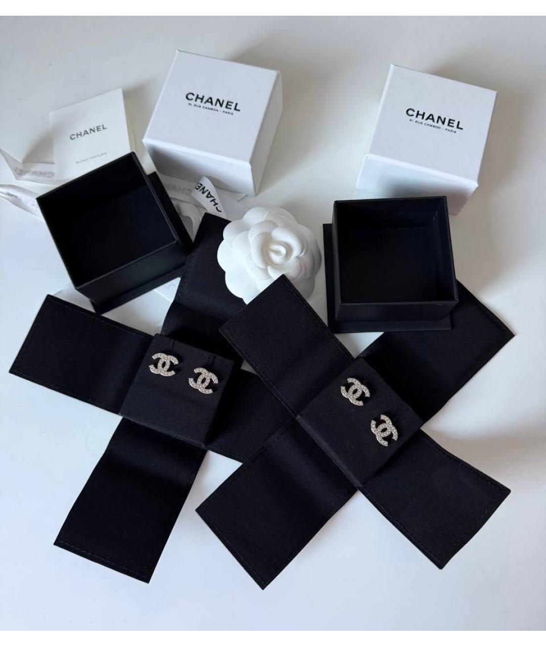CHANEL Серебряные серебряные серьги, фото 2