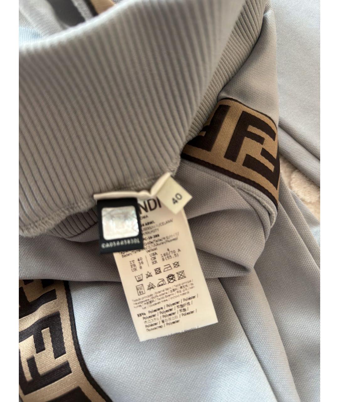 FENDI Серый полиэстеровый спортивные костюмы, фото 8