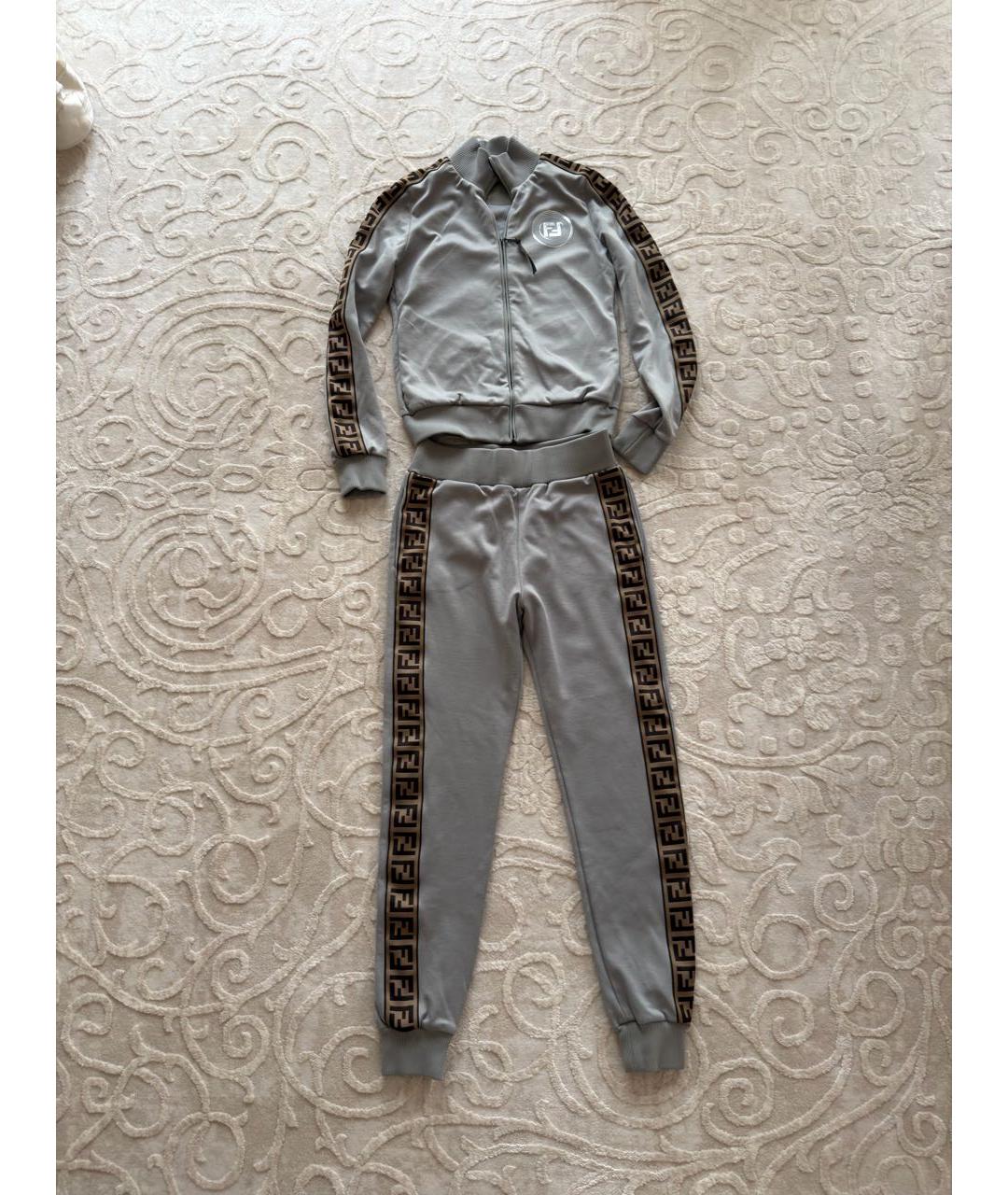 FENDI Серый полиэстеровый спортивные костюмы, фото 2