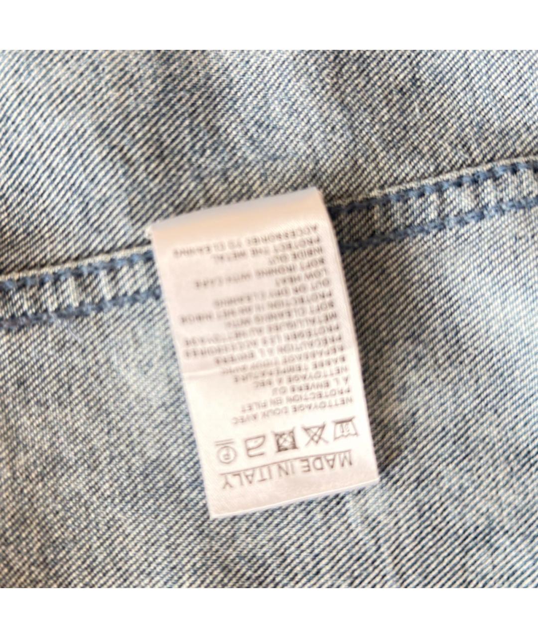 BALMAIN Голубой деним корсет, фото 6