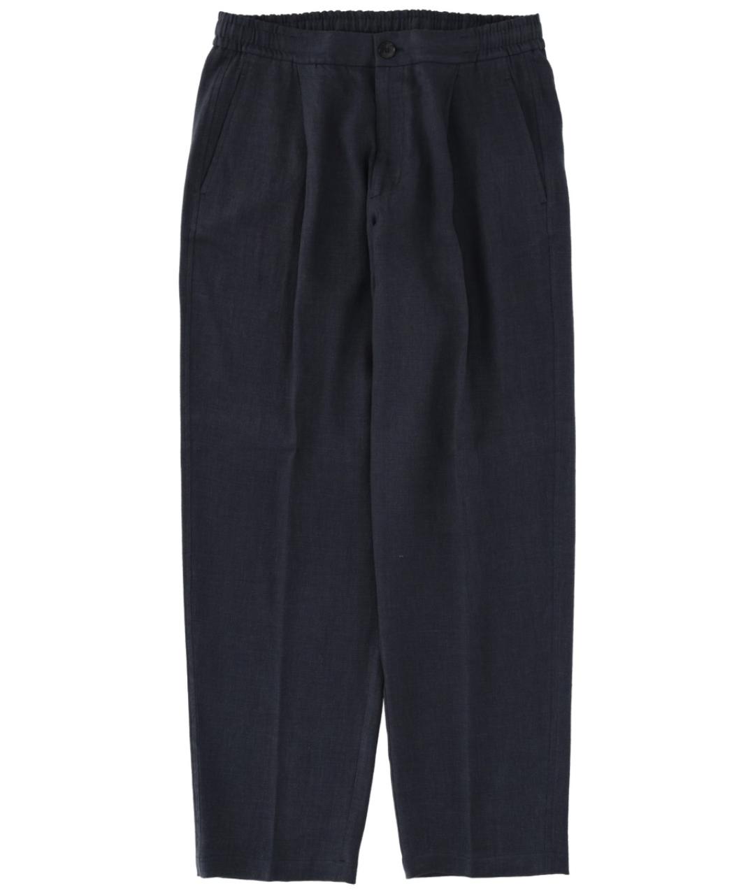 HERNO Синие льняные повседневные брюки, фото 1