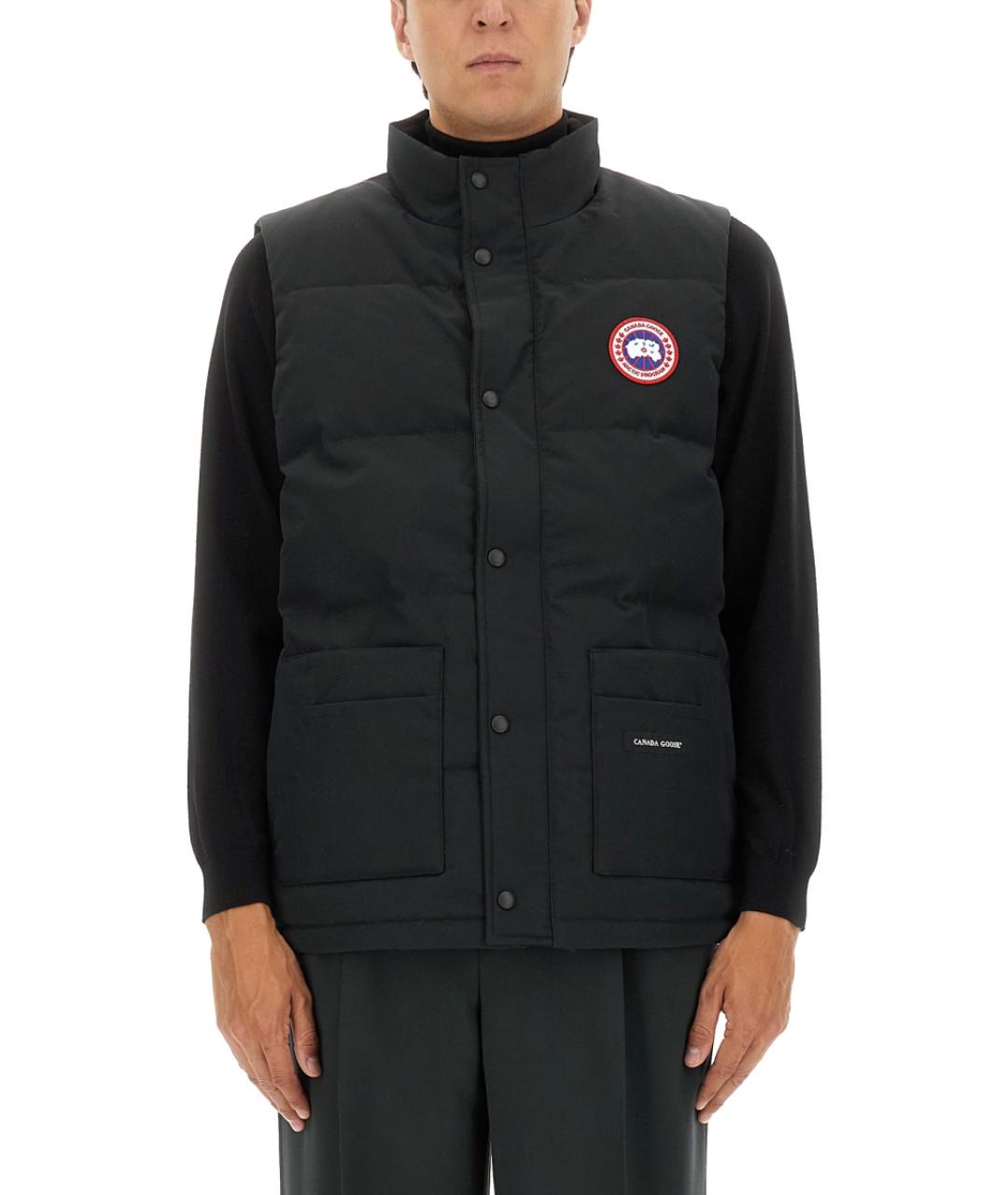 CANADA GOOSE Черный полиэстеровый жилет, фото 2