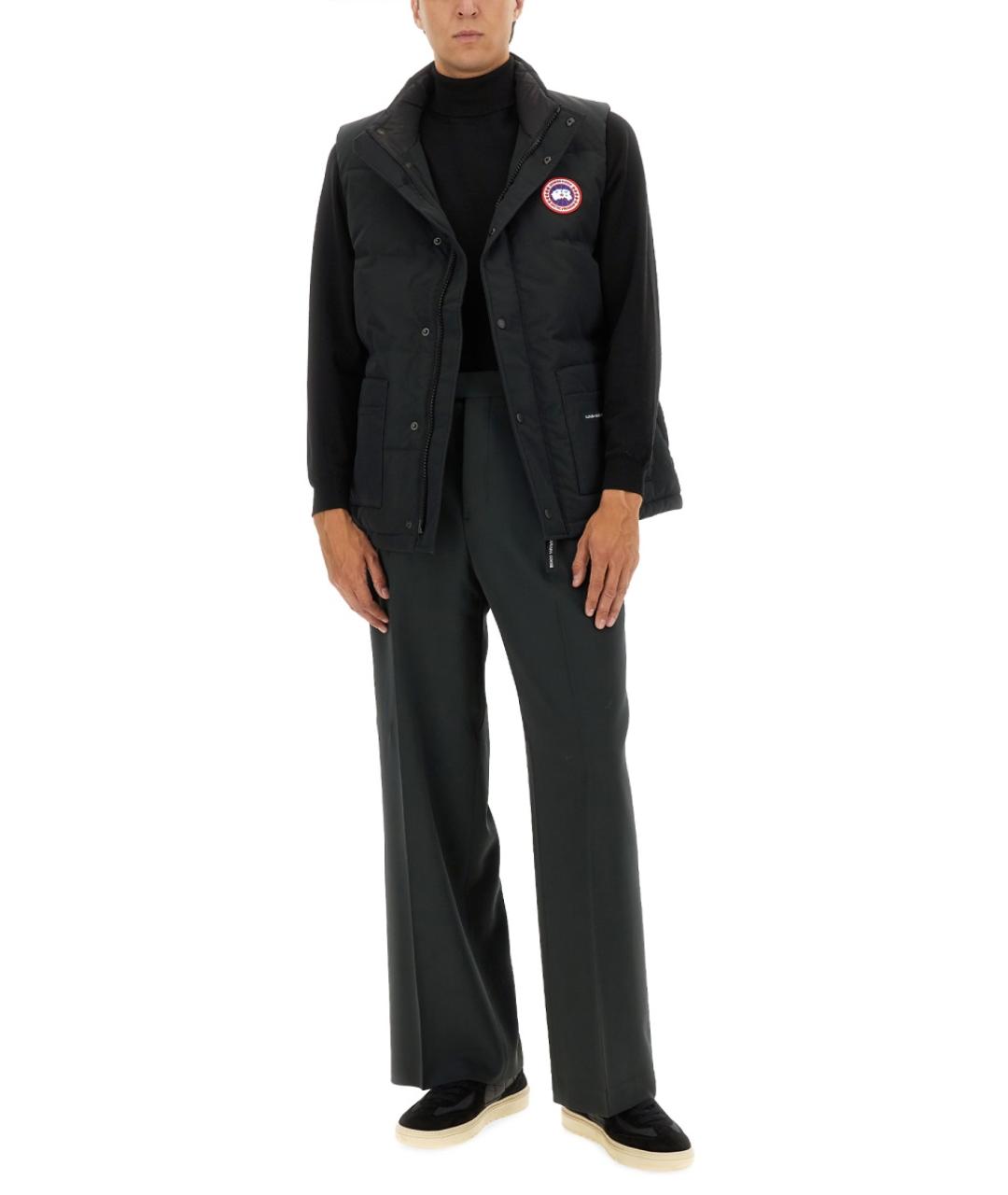 CANADA GOOSE Черный полиэстеровый жилет, фото 3