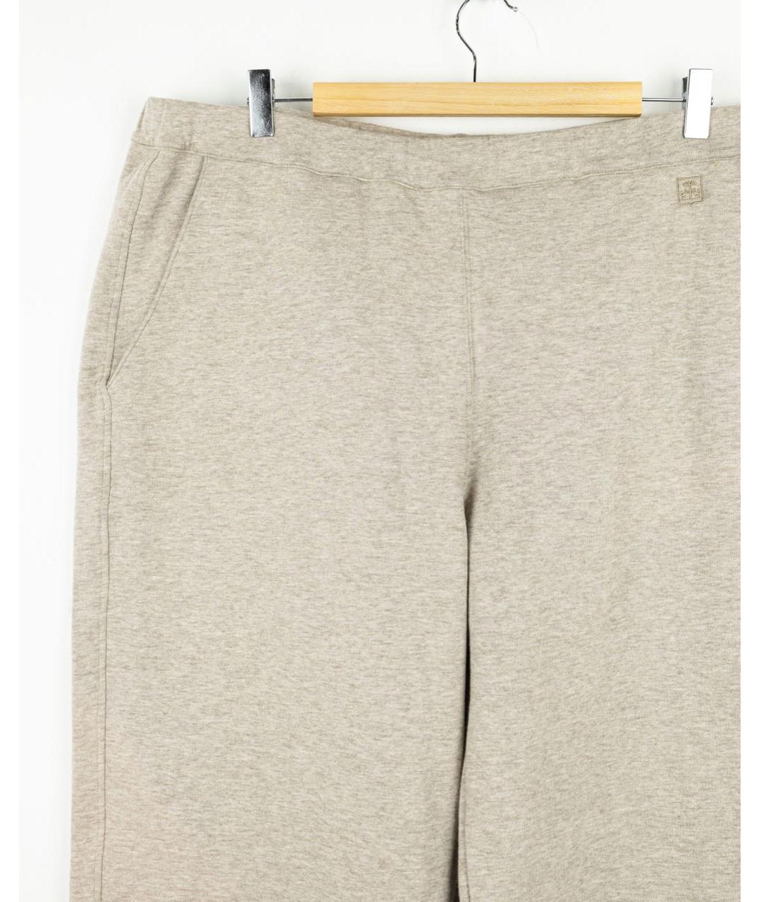 CORNELIANI Бежевые хлопко-эластановые повседневные брюки, фото 3