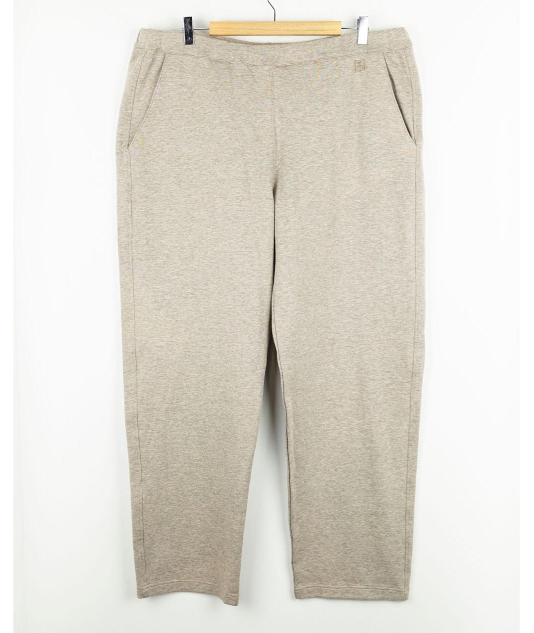 CORNELIANI Бежевые хлопко-эластановые повседневные брюки, фото 4