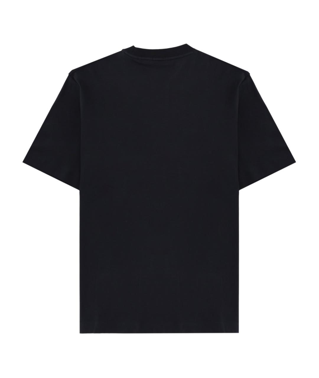 HUGO BOSS Темно-синяя хлопковая футболка, фото 2