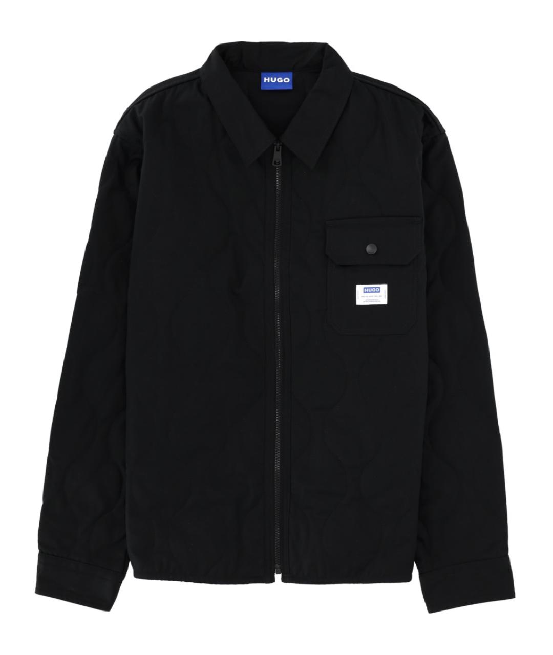 HUGO Черная хлопковая куртка, фото 1