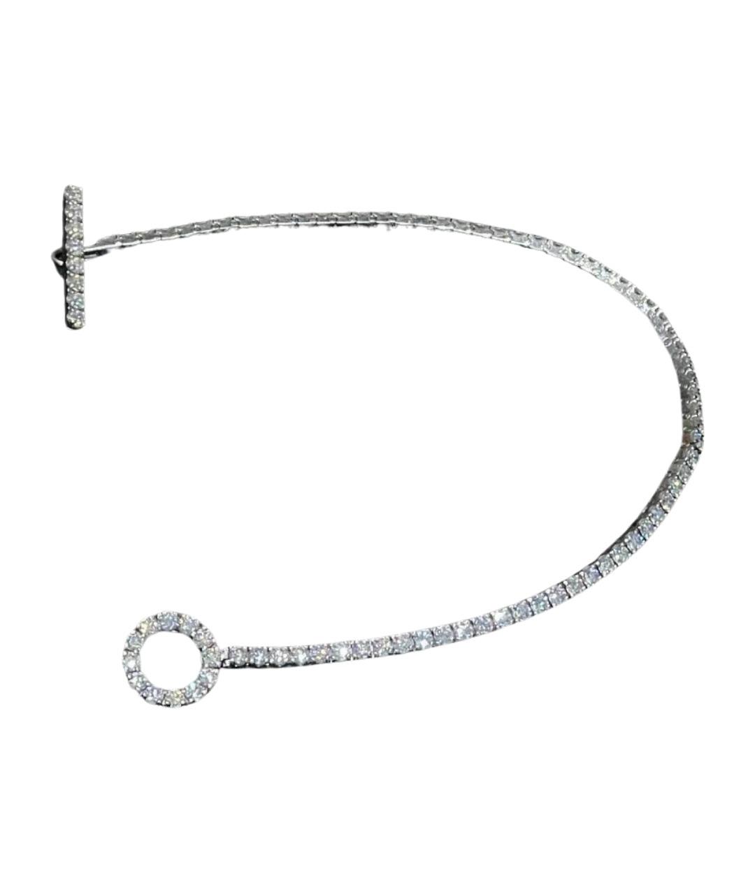 HERMES Серебрянный браслет из белого золота, фото 1