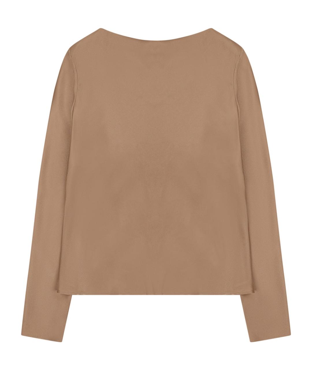 ALBERTA FERRETTI Бежевая ацетатная рубашка, фото 1