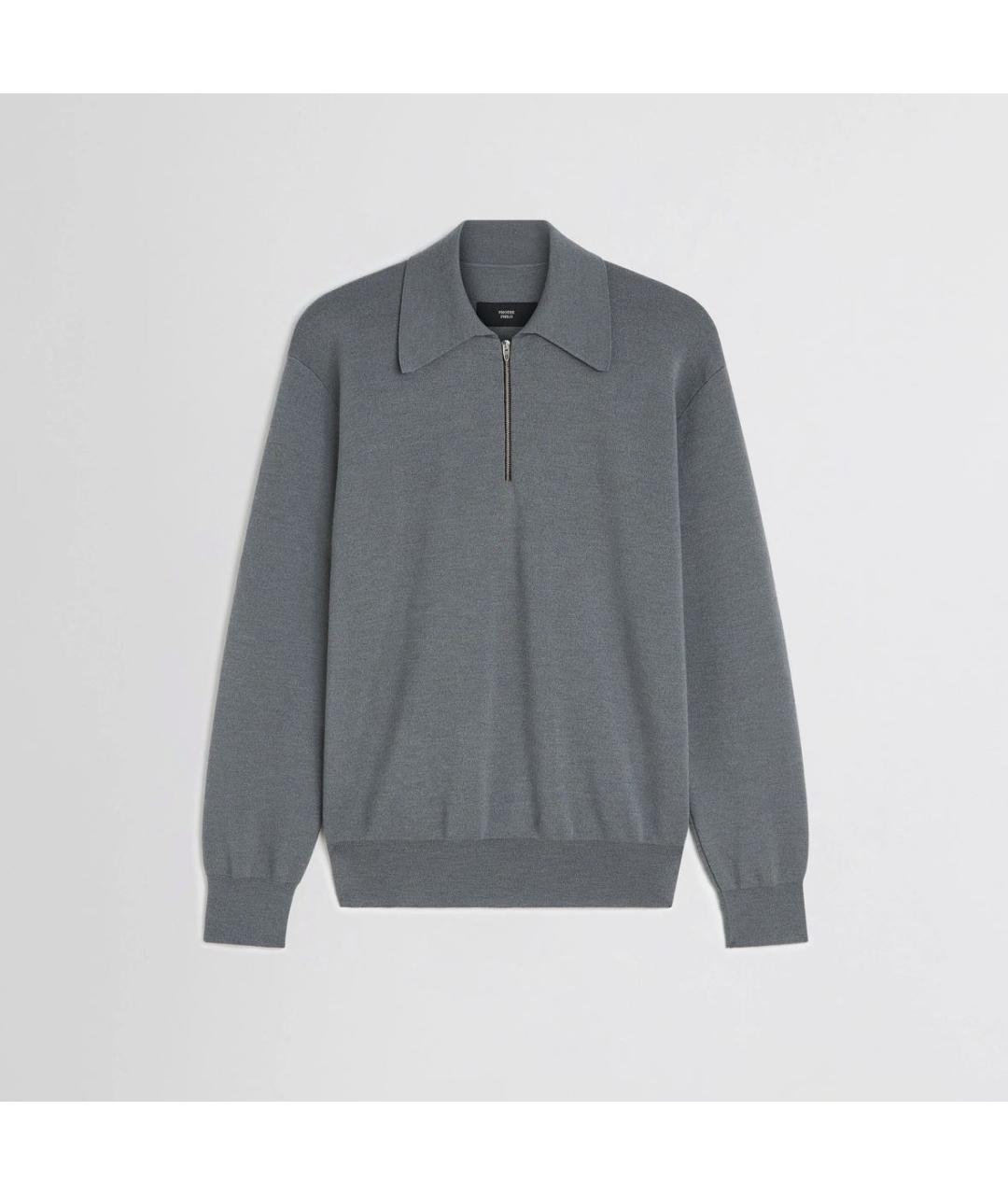 PHOEBE PHILO Серый шерстяной джемпер / свитер, фото 4