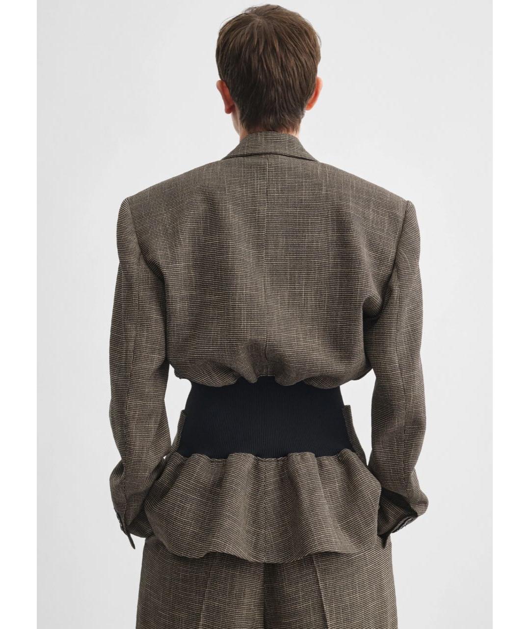 PHOEBE PHILO Коричневый вискозный жакет/пиджак, фото 4