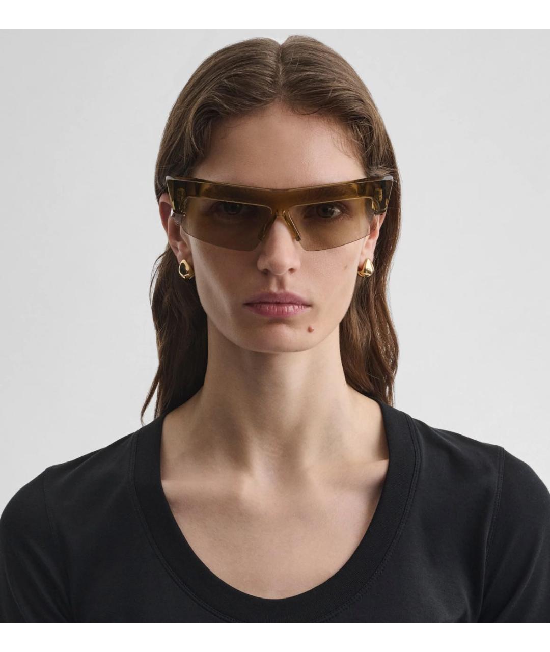 PHOEBE PHILO Хаки солнцезащитные очки, фото 3